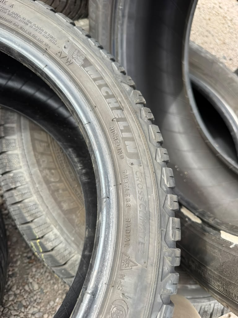 215/45R17 Pair (2 Used Tires) Michelin Cross Climate