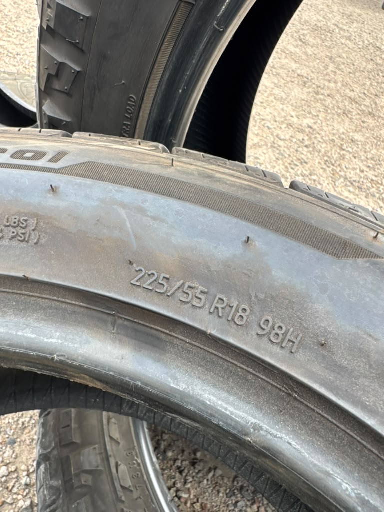 225/55R18 Set (4 Used Tires) Bfgoodrich Advantage Control - 📍 Commerce City
