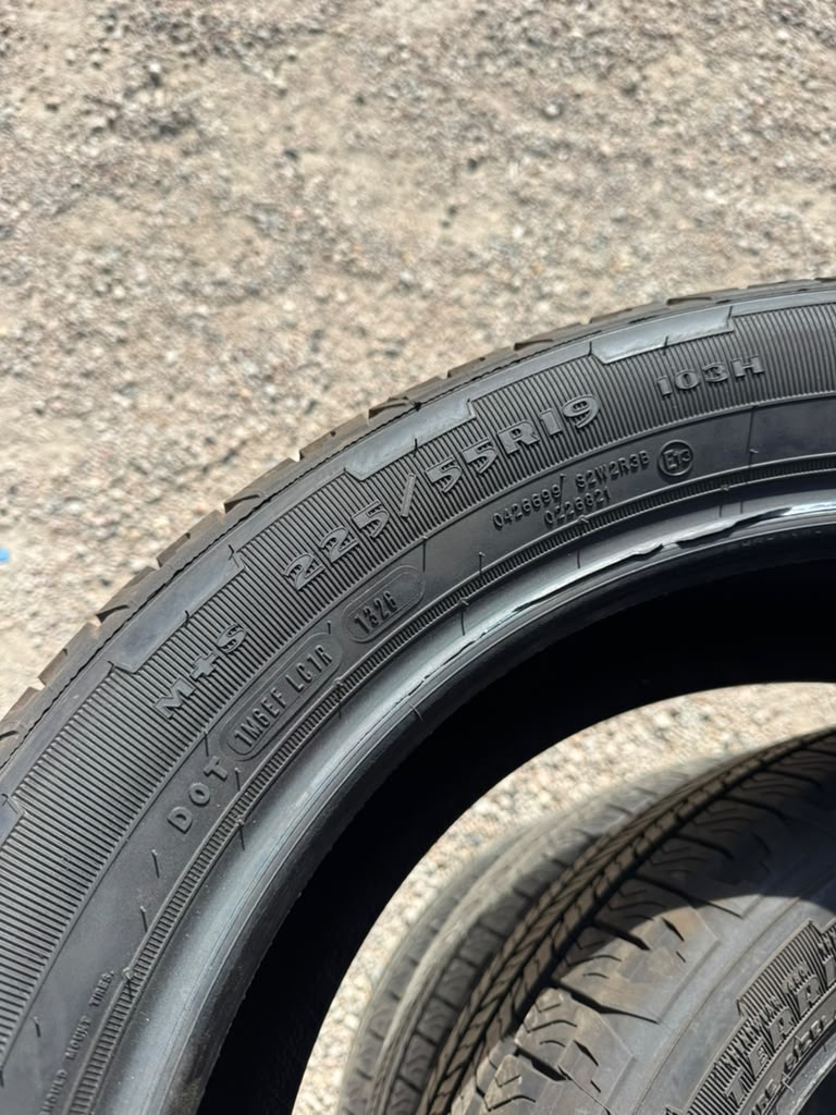 225/55R19 Set (4 Used Tires) Goodyear Wrangler Territory HT