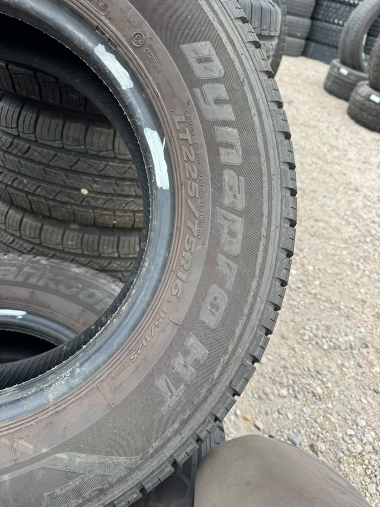 LT225/75R16 Set (4 Used Tires) Hankook DynaPro HT - 📍 Commerce City