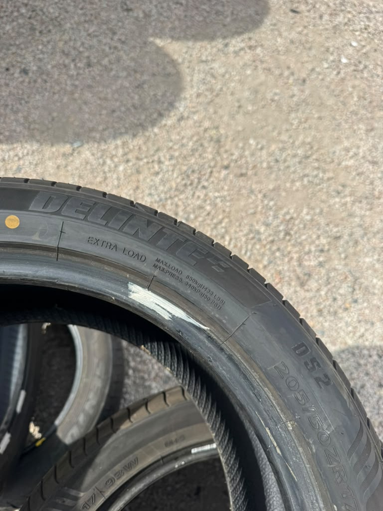 205/50R17 Set (4 Used Tires) Delinte DS2
