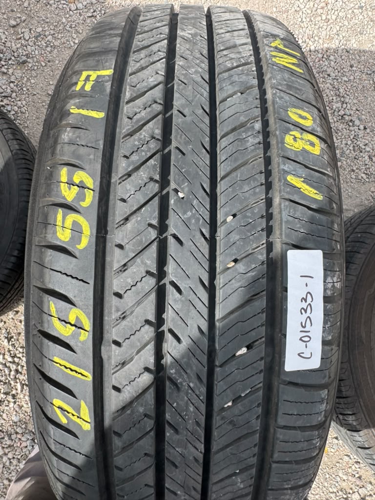 215/55R17 Pair (2 Used Tires) Yokohama YK-GTX
