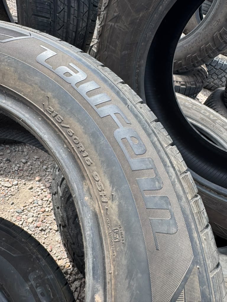 215/60R16 Pair (2 Used Tires) Laufenn G fit