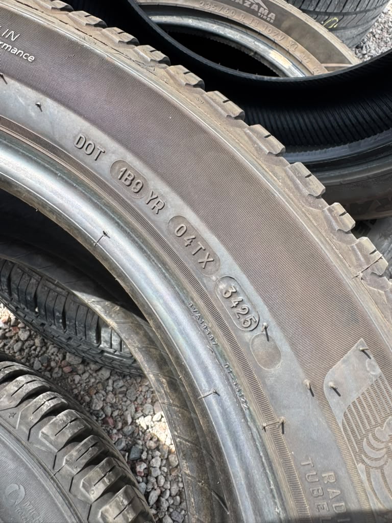 225/55R18 Pair (2 Used Tires) Michelin Cross Climate