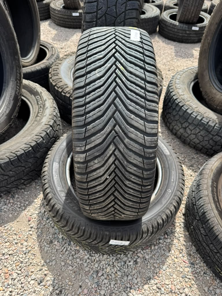 225/55R18 Pair (2 Used Tires) Michelin Cross Climate