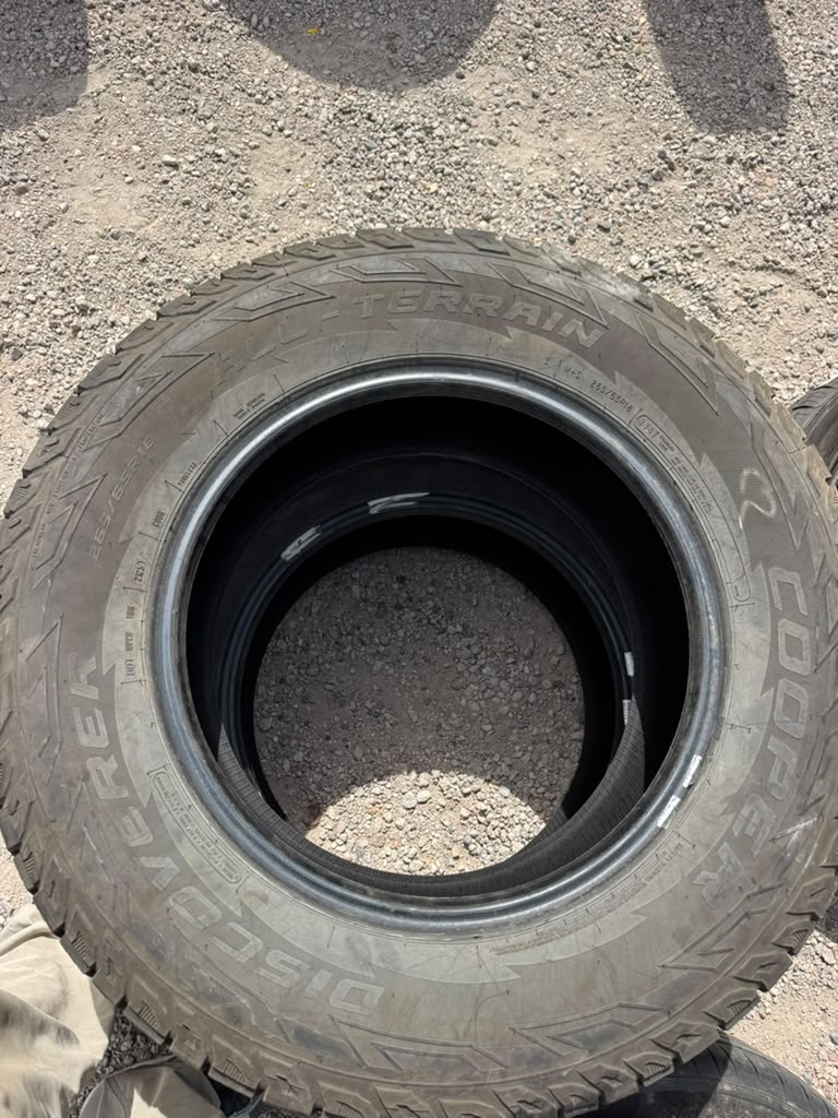 265/65R18 Pair (2 Used Tires) Cooper Discoverer - 📍 Commerce City