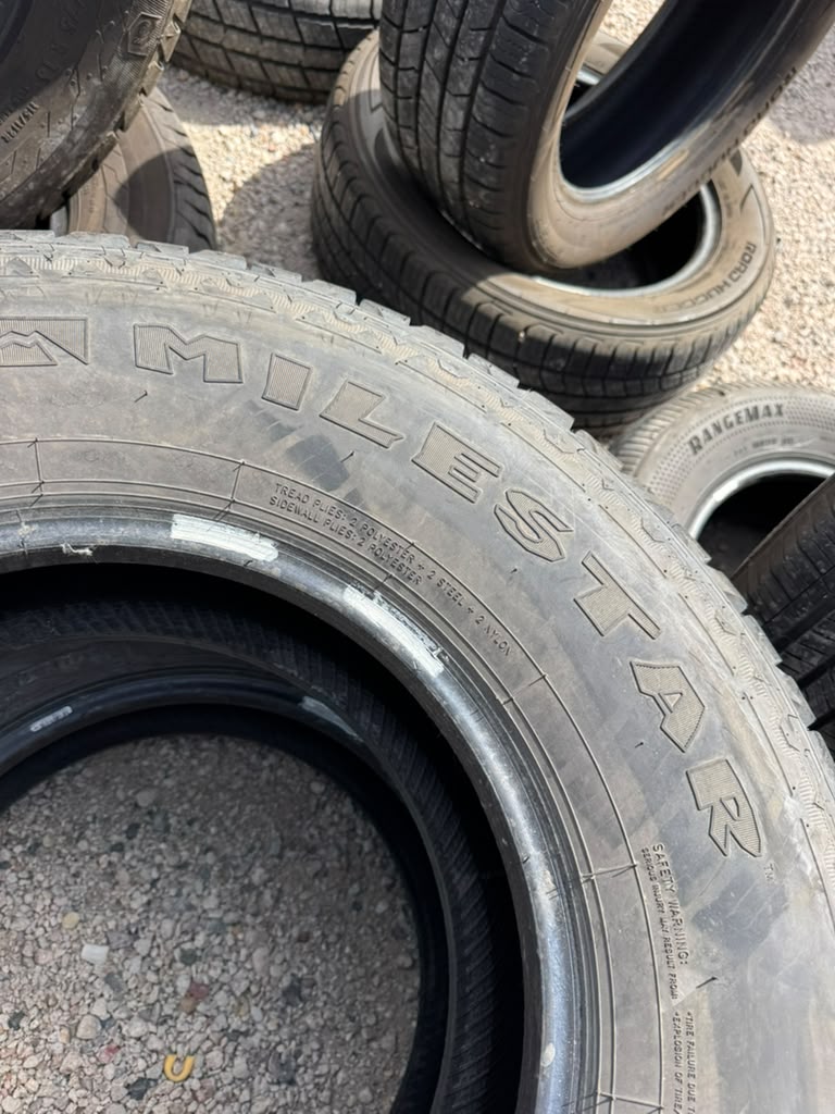 LT265/75R16 Pair (2 Used Tires) Milestar Patagonia - 📍 Commerce City