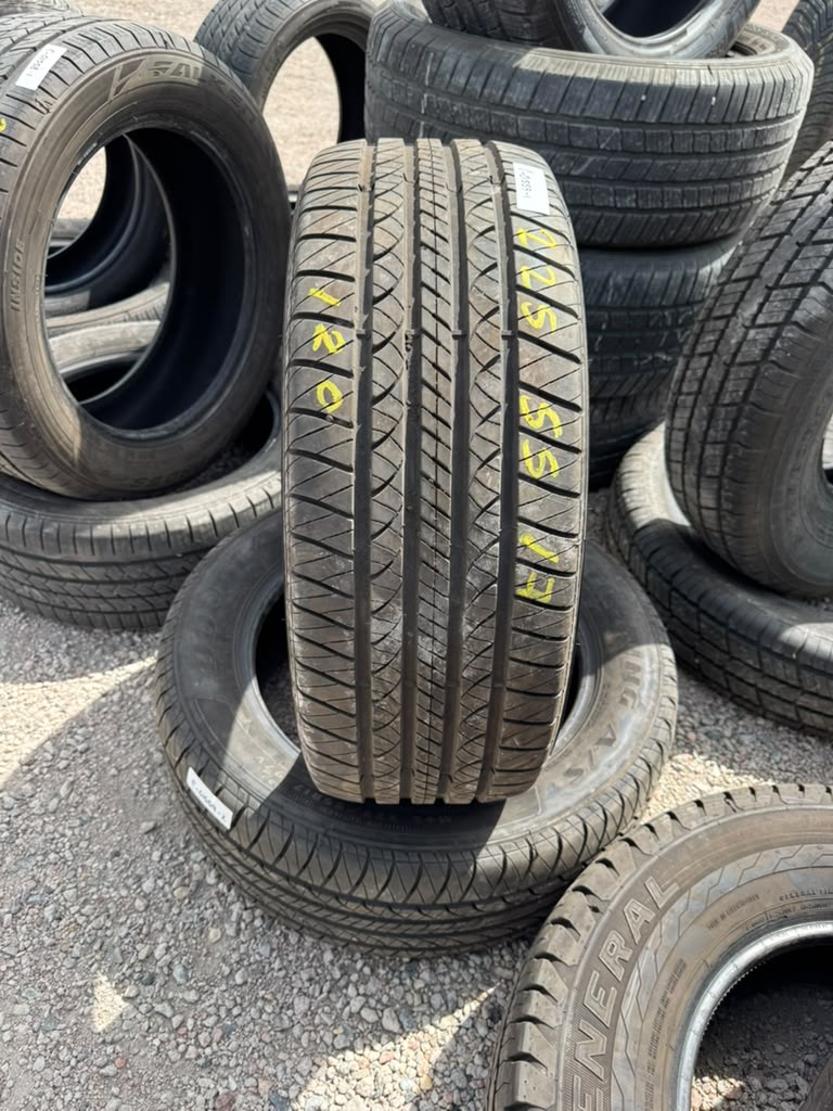 225/55R17 Pair (2 Used Tires) Douglas Touring