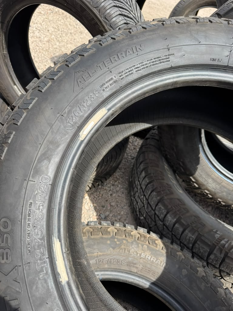LT275/65R20 Pair (2 Used Tires) Advanta ATX850 - 📍 Commerce City