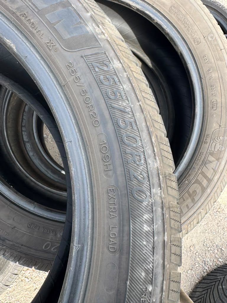 255/50R20 Set (4 Used Tires) Michelin Defender LTX M/S - 📍 Commerce City