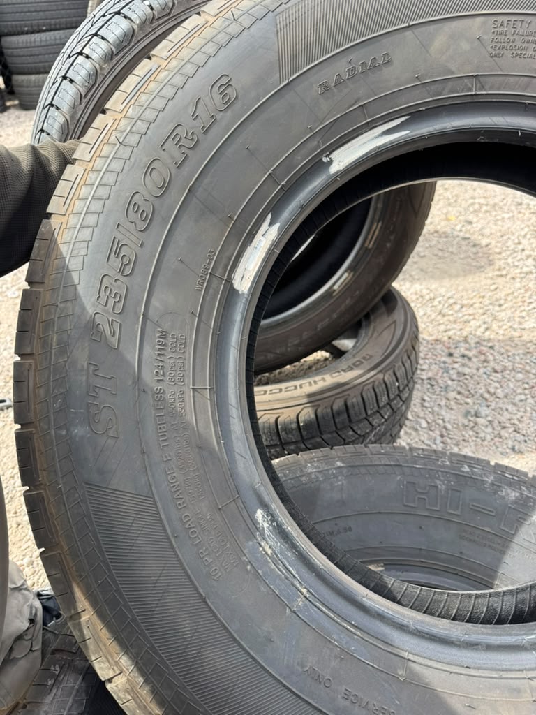 ST235/80R16 Pair (2 Used Tires) Hi-Run Trailer Tires - 📍 Commerce City