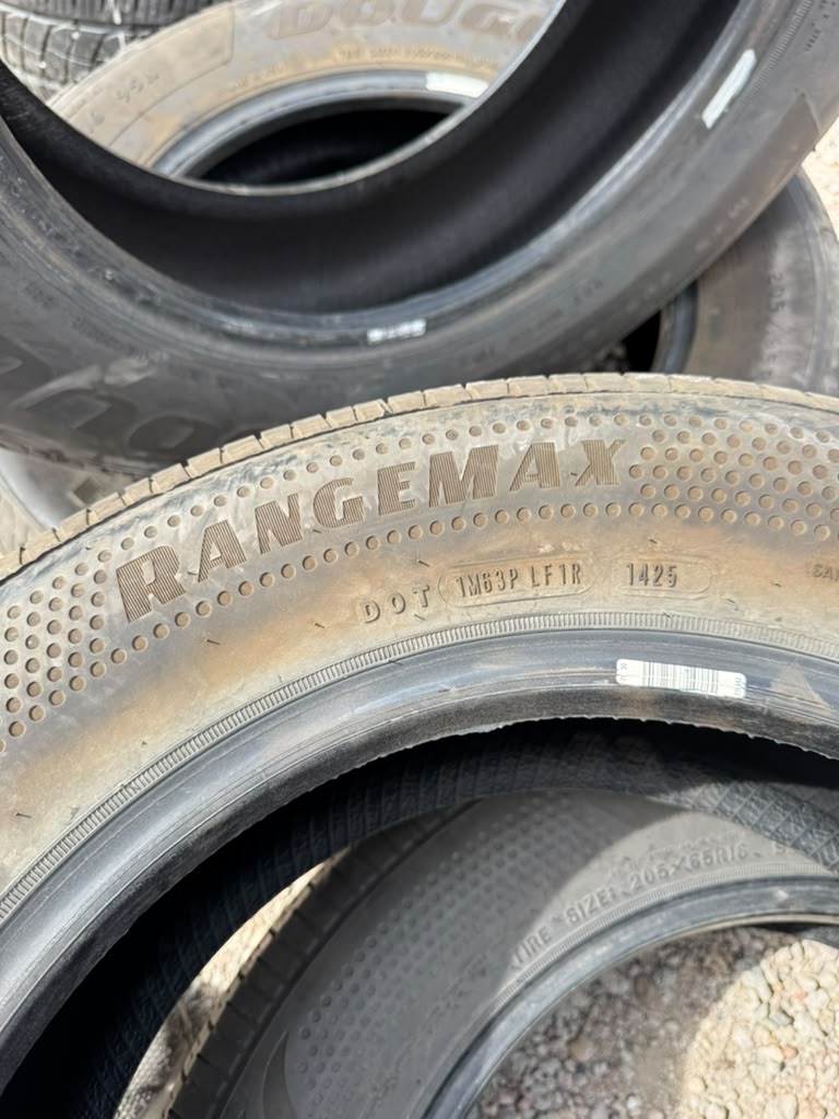 205/65R16 Pair (2 Used Tires) Goodyear Assurance RangeMax