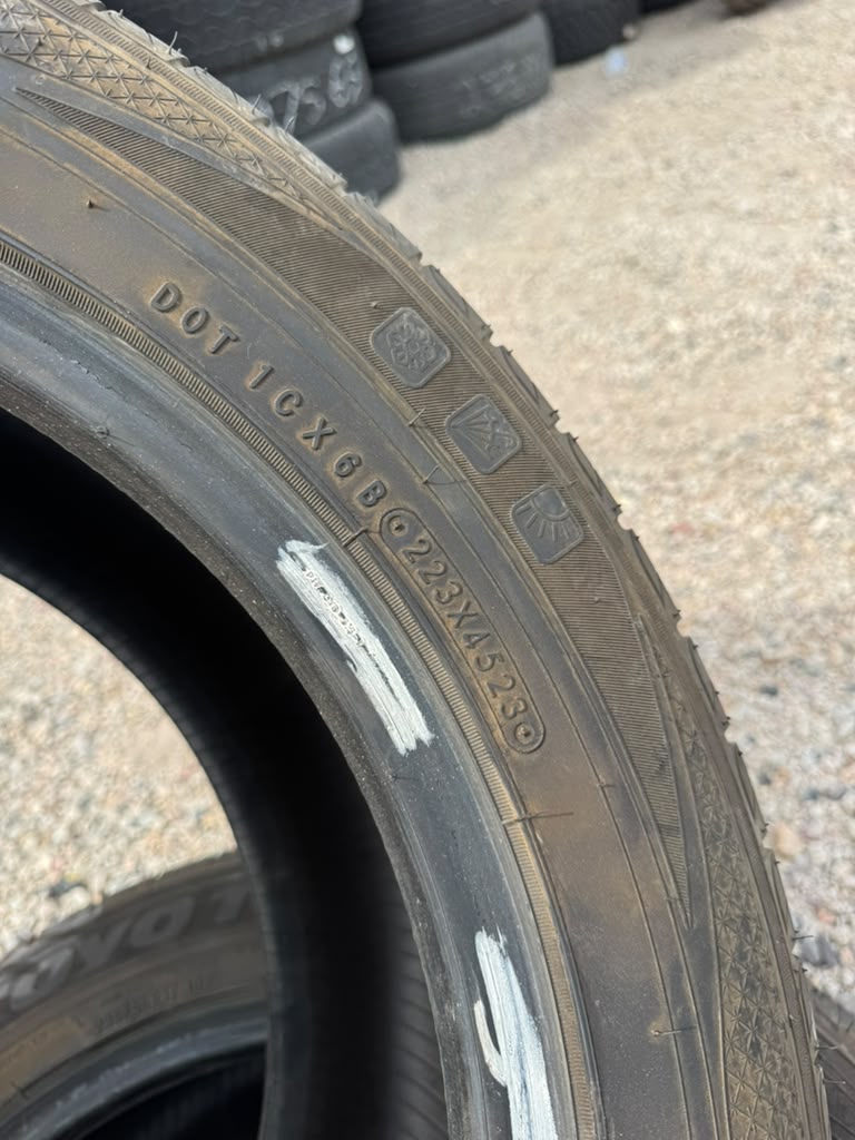235/55R17 Pair (2 Used Tires) Toyo Celsius