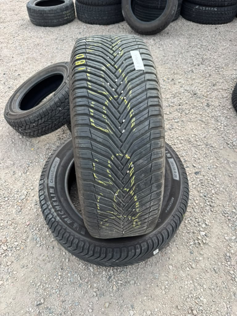 255/55R20 Pair (2 Used Tires) Michelin Cross Climate 2 - 📍 Commerce City