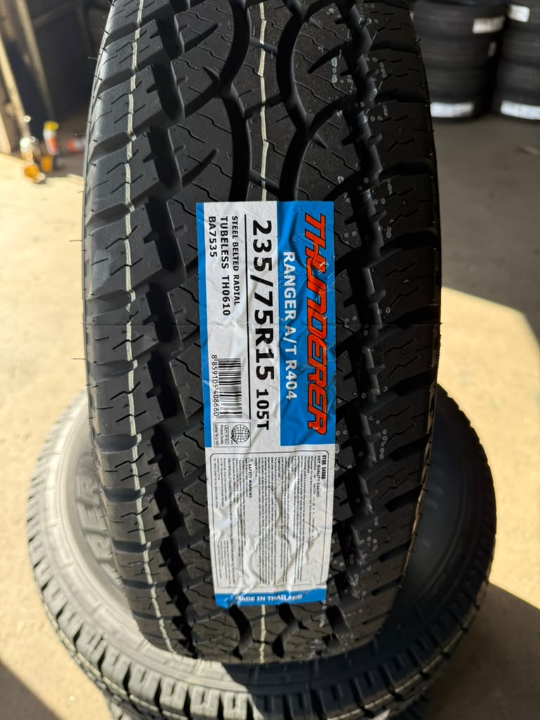 235/75R15 Set (4 Brand New Tires!!) Thunderer Ranger AT R404 - 📍 Commerce City