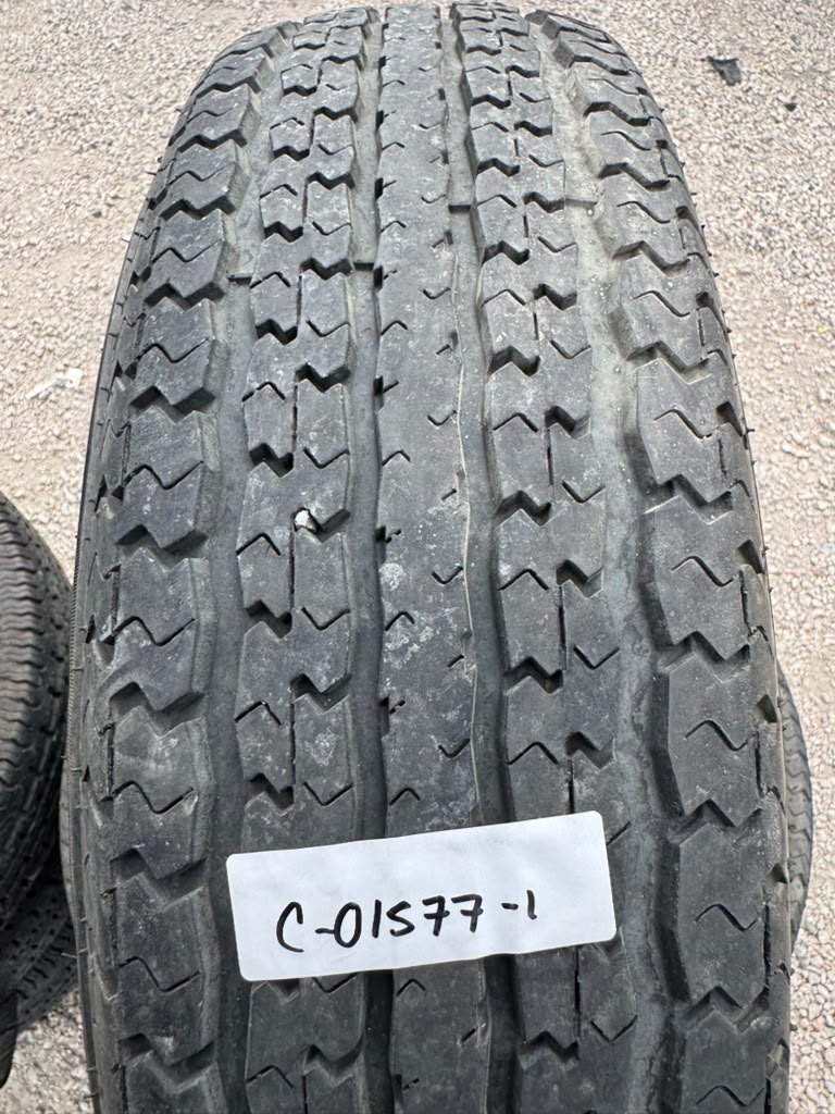 ST205/75R15 Set (4 Used Tires) Power King Towmax STR - 📍 Commerce City