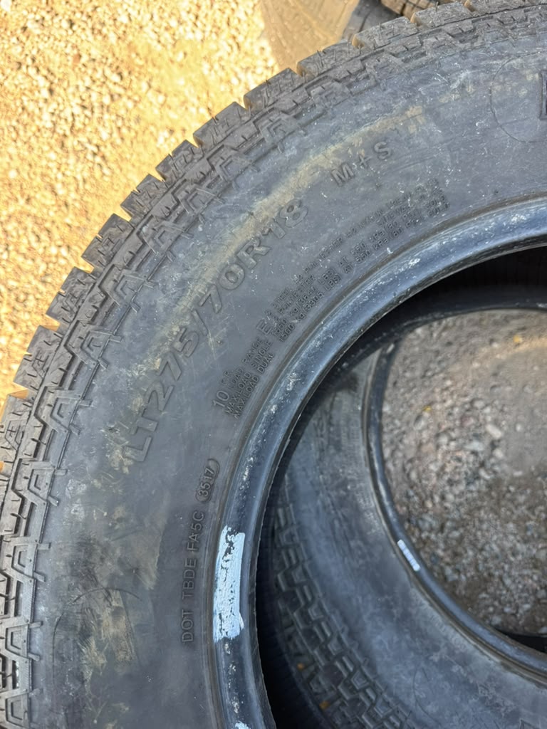 LT275/70R18 Pair (2 Used Tires) Patriot Tires - 📍 Commerce City