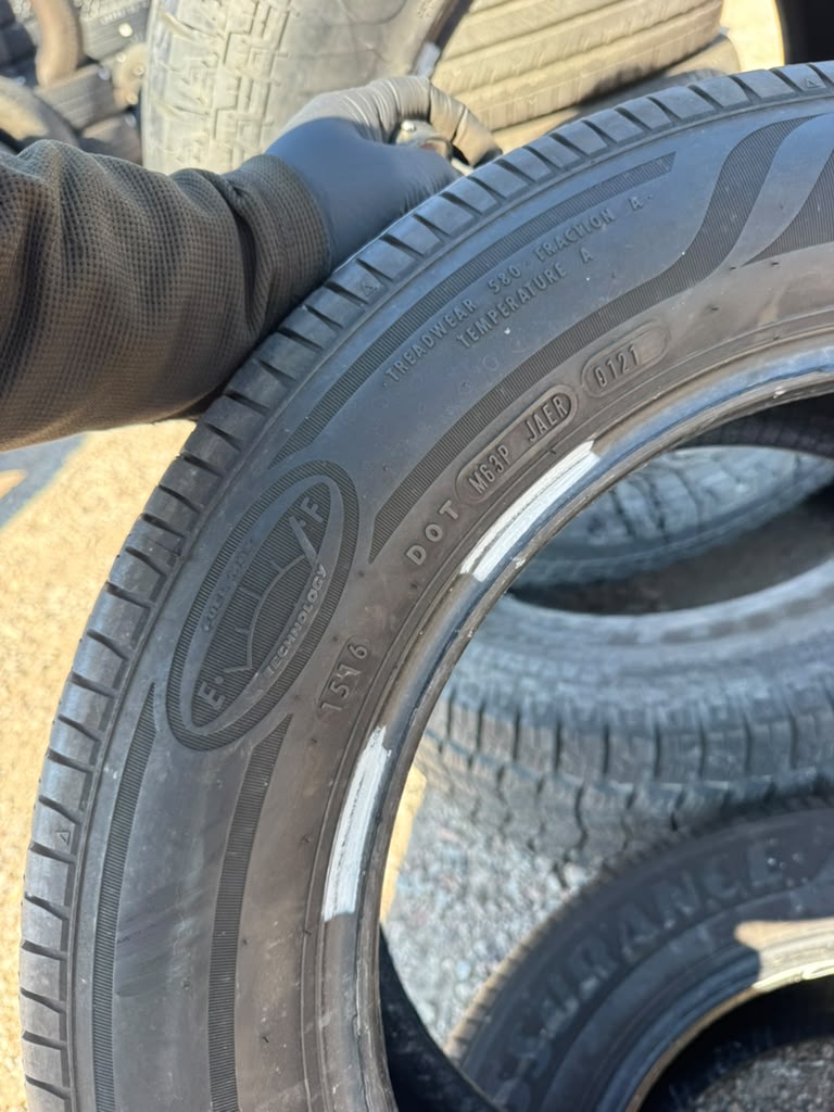 205/65R16 Pair (2 Used Tires) Goodyear Assurance FuelMax