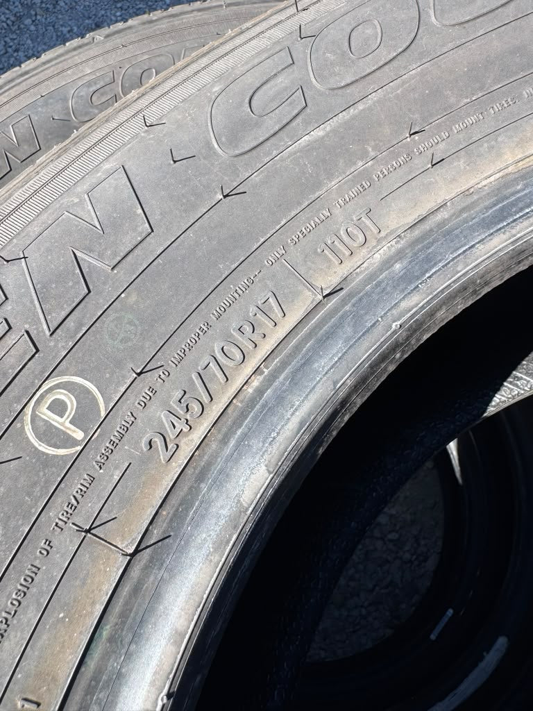 245/70R17 Set (4 Used Tires) Toyo Open Country H/T - 📍 Commerce City