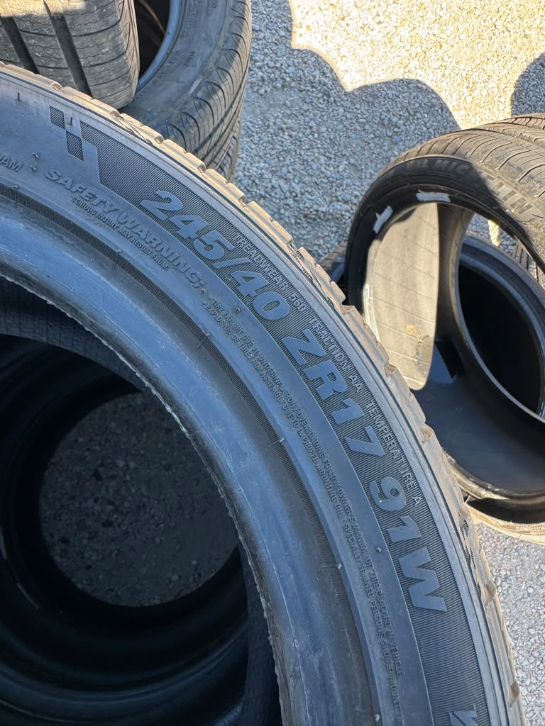 245/40R17 Set (4 Used Tires) Kumho Ecsta Sport - 📍 Commerce City