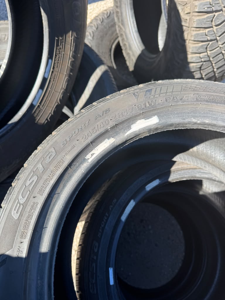 245/40R17 Set (4 Used Tires) Kumho Ecsta Sport - 📍 Commerce City