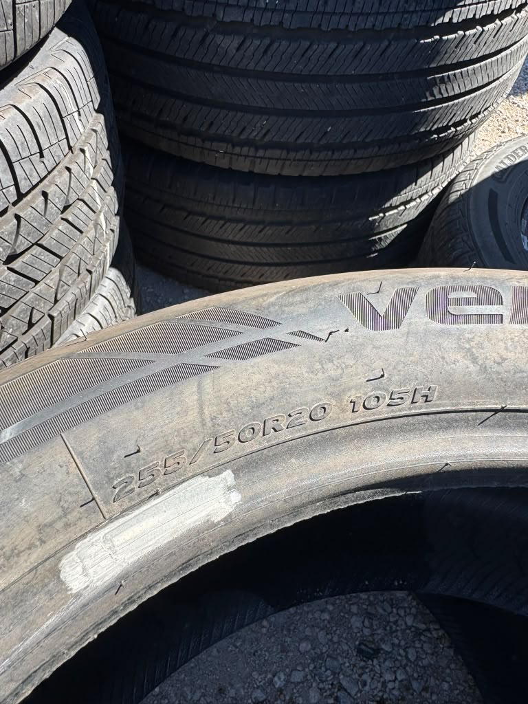255/50R20 Pair (2 Used Tires) Hankook Ventus S1 Noble 2 - 📍 Commerce City