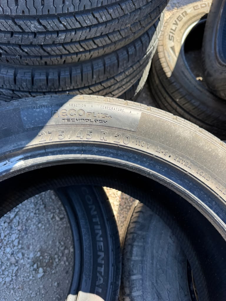 275/45R20 Pair (2 Used Tires) Continental Cross Contact LX25 - 📍 Commerce City