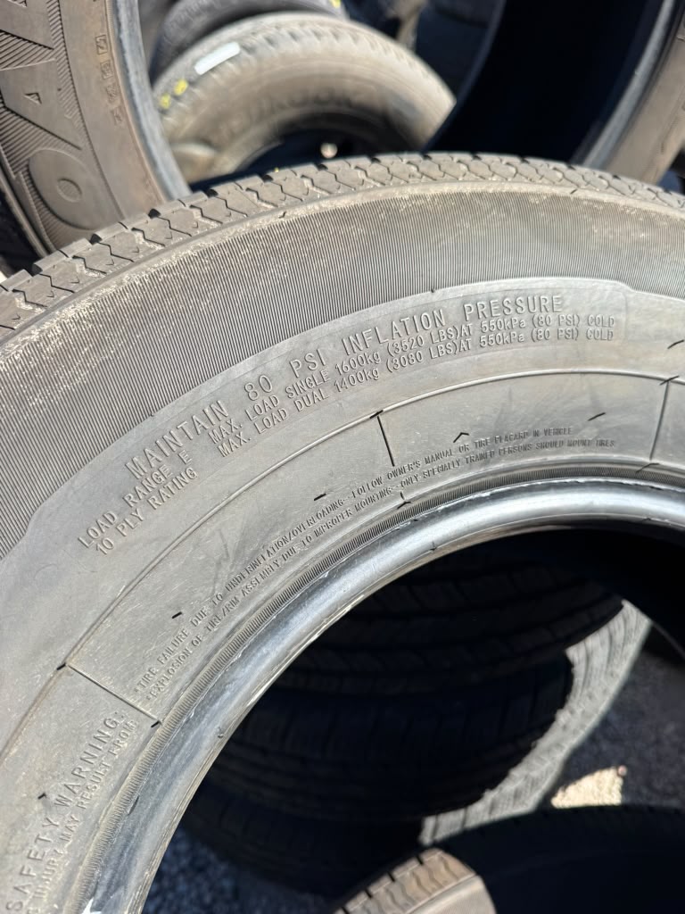 ST235/80R16 Set (4 Used Tires) Trailer King RST - 📍 Commerce City