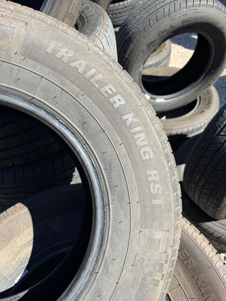 ST235/80R16 Set (4 Used Tires) Trailer King RST - 📍 Commerce City