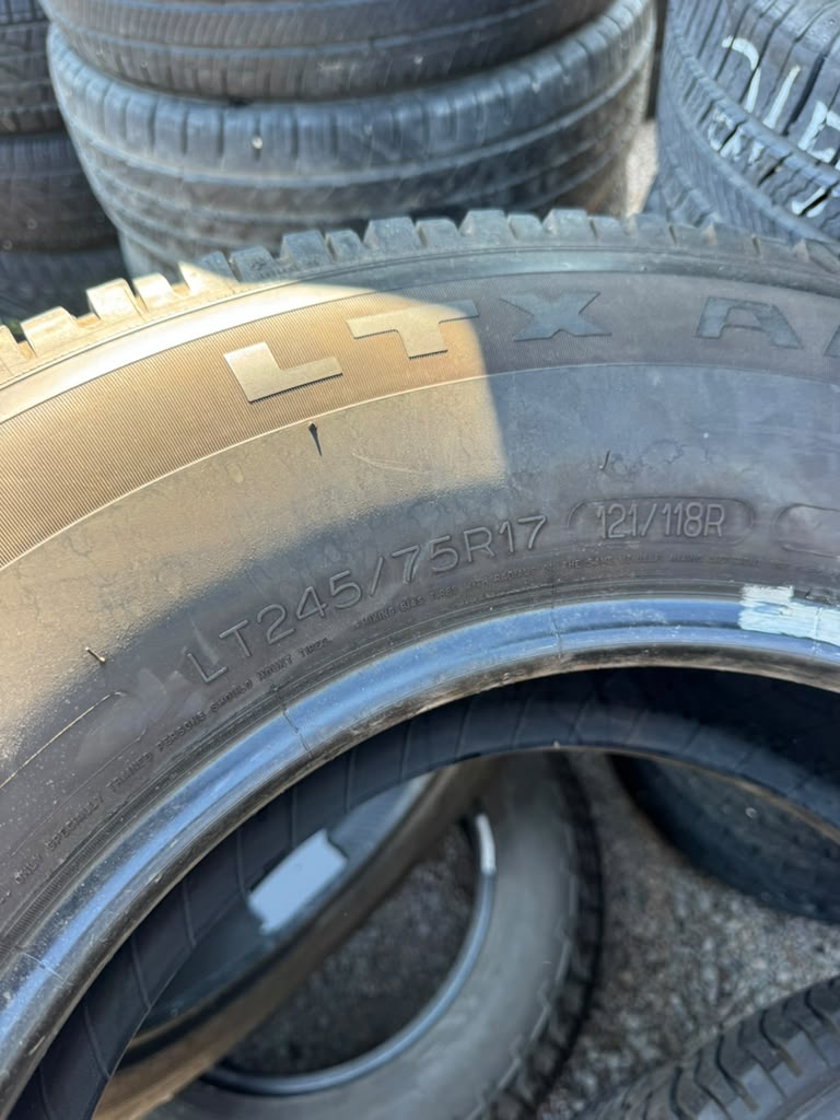 LT245/75R17 Set (4 Used Tires) Michelin LTX A/T2 - 📍 Commerce City