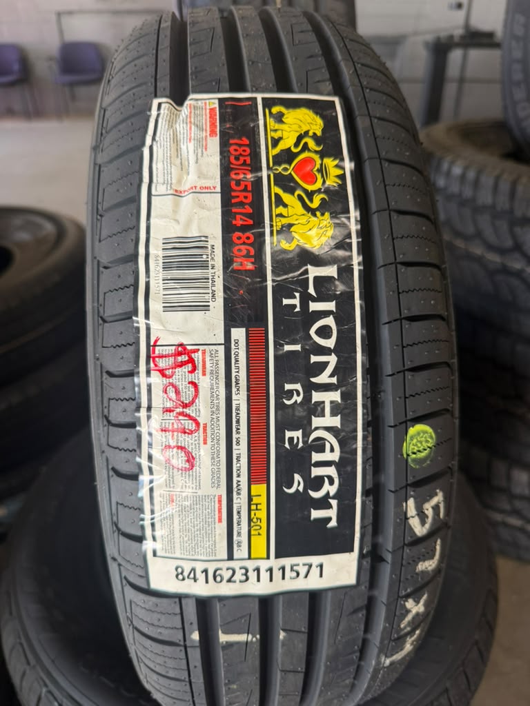 185/65R14 Set (4 Brand New Tires!!) Lionhart LH-501