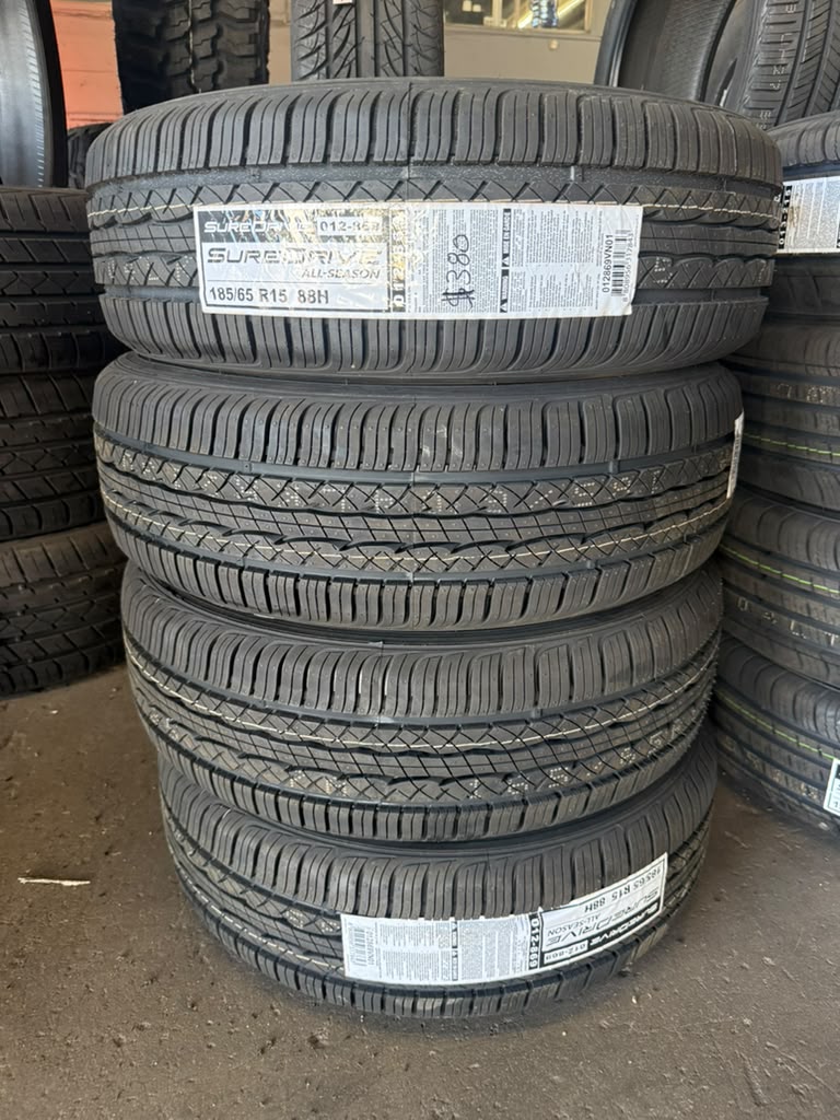 185/65R15 Set (4 Brand New Tires!!) SureDrive All Season