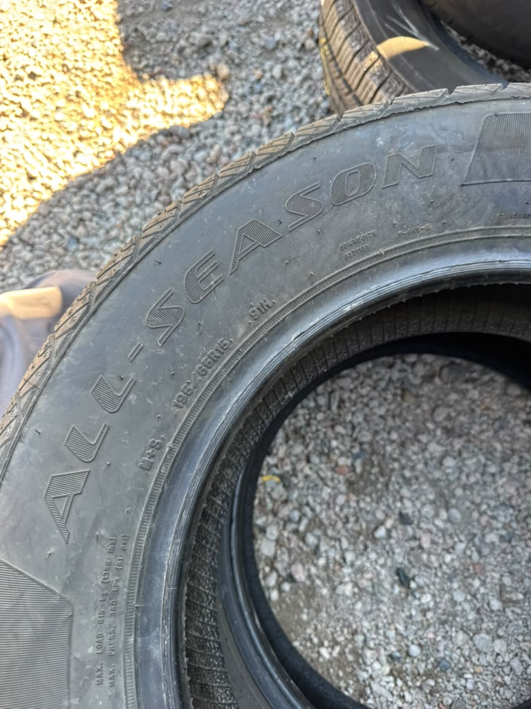195/65R15 Pair (2 Used Tires) Douglas Touring
