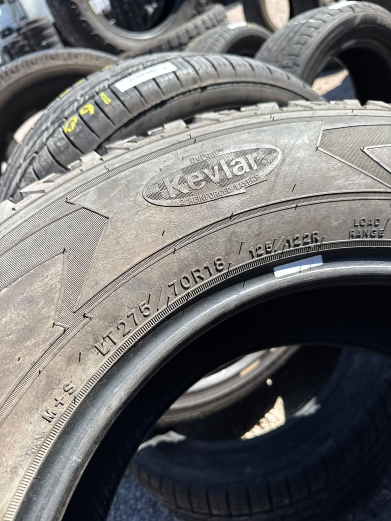 LT275/70R18 Pair (2 Used Tires) Goodyear Wrangler All Terrain Adventure - 📍 Commerce City