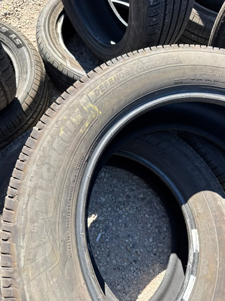 275/55R20 Pair (2 Used Tires) Michelin Defender LTX M/S2 - 📍 Commerce City