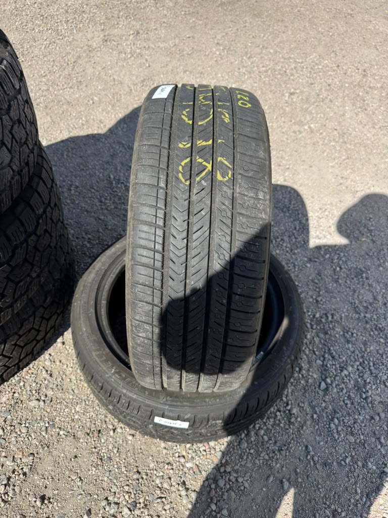 225/45R18 Pair (2 Used Tires) Michelin Pilot Sport