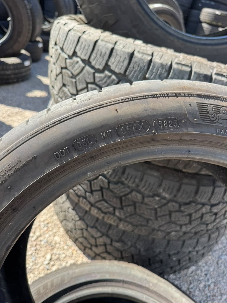 225/45R18 Pair (2 Used Tires) Michelin Pilot Sport