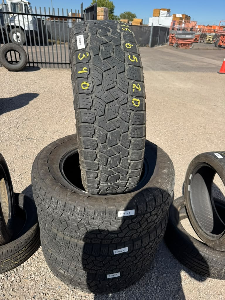 275/65R20 Set (4 Used Tires) Toyo Open Country EV - 📍 Commerce City