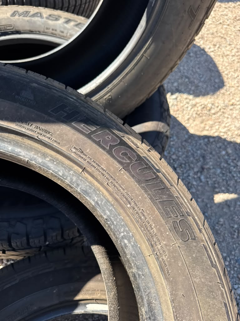 235/60R18 Pair (2 Used Tires) Hercules Terra Trac HPT
