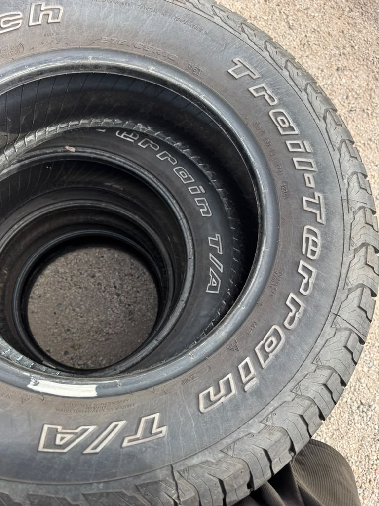 275/65R18 Set (4 Used Tires) Bfgoodrich Trail Terrain - 📍 Commerce City