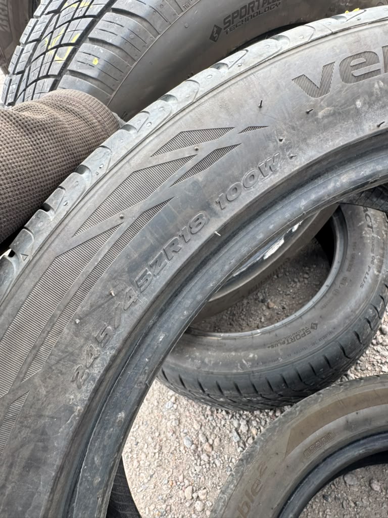 245/45R18 Pair (2 Used Tires) Hankook Ventus S1 Noble 2 - 📍 Commerce City