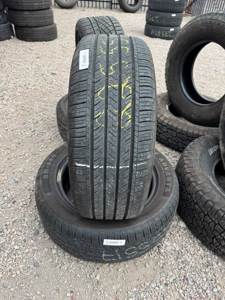225/55R17 Pair (2 Used Tires) Advanta ER-800