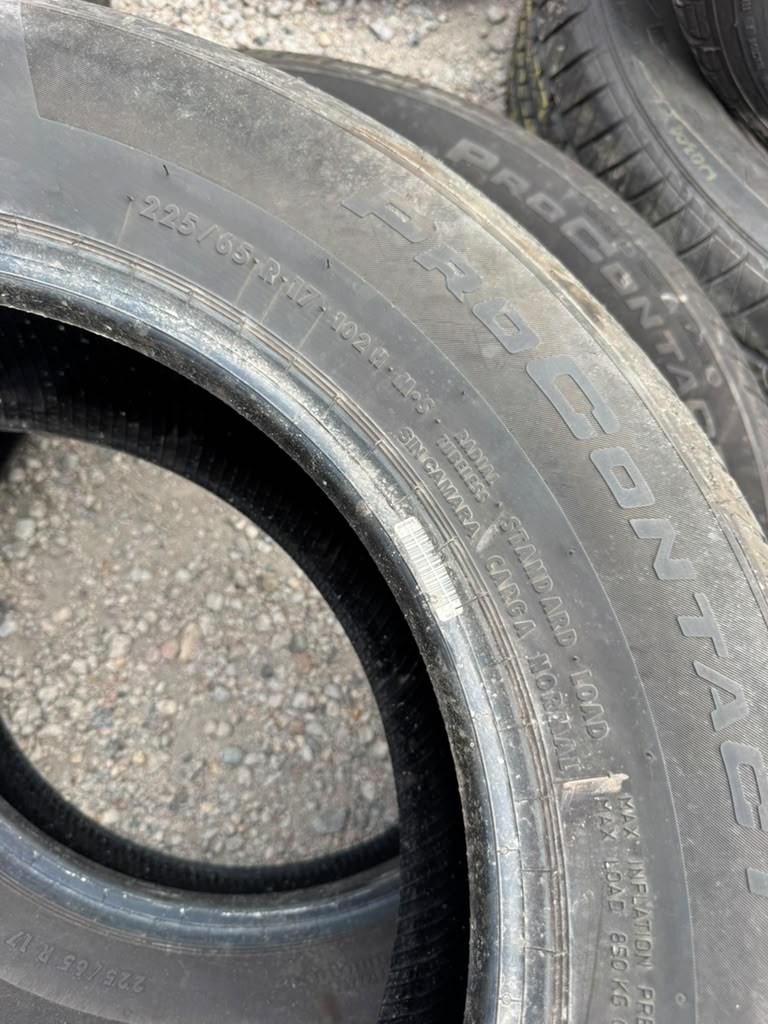 225/65R17 Pair (2 Used Tires)Continental ProContact TX - 📍 Commerce City