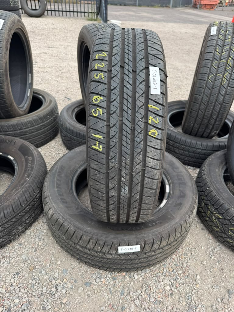 225/65R17 Pair (2 Used Tires) Douglas Touring