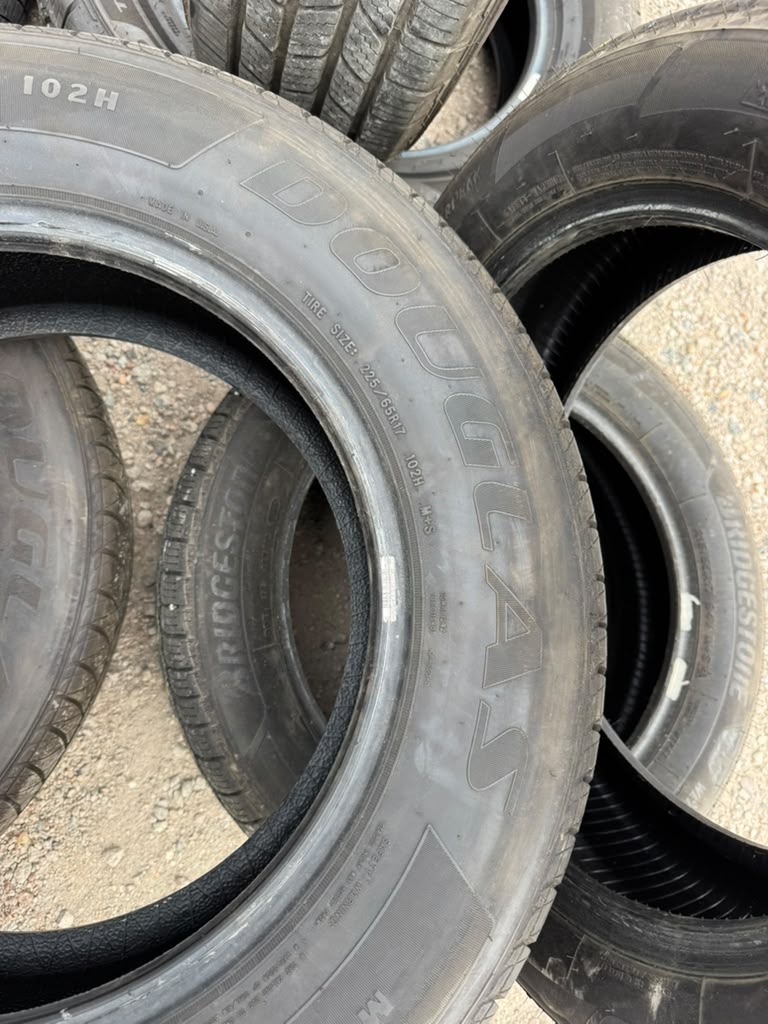 225/65R17 Pair (2 Used Tires) Douglas Touring