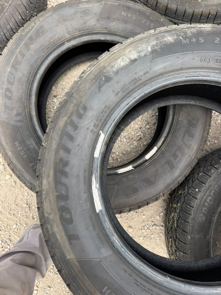 225/65R17 Pair (2 Used Tires) Douglas Touring