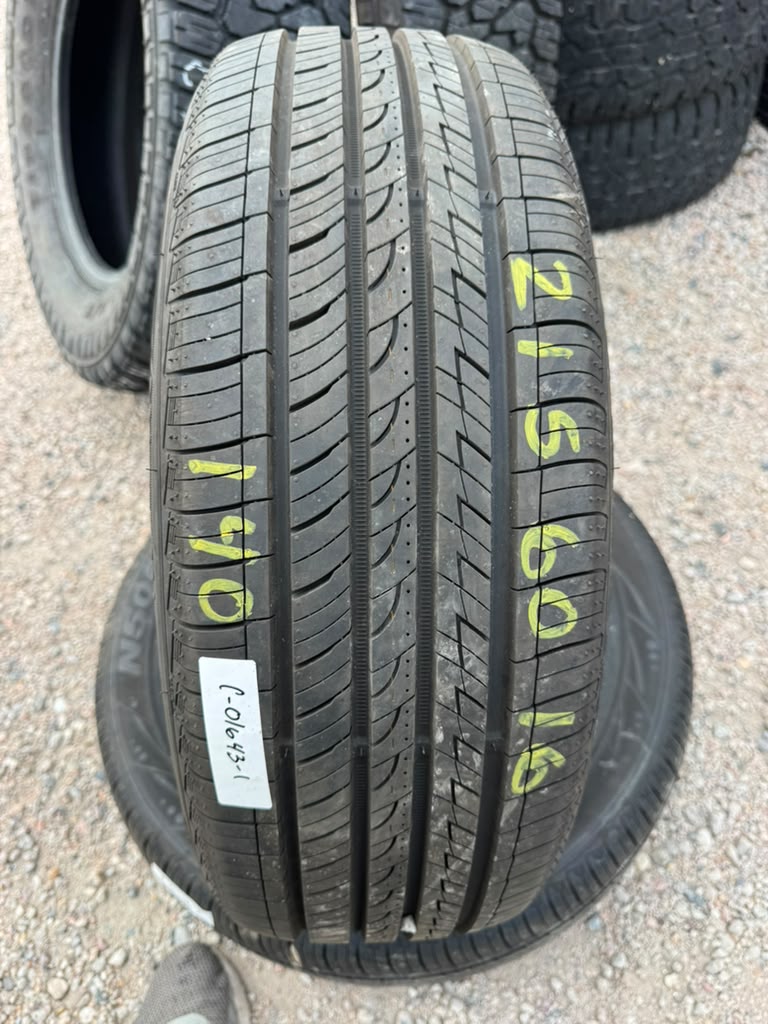 215/60R16 Pair (2 Used Tires) Nexen N5000 Plus