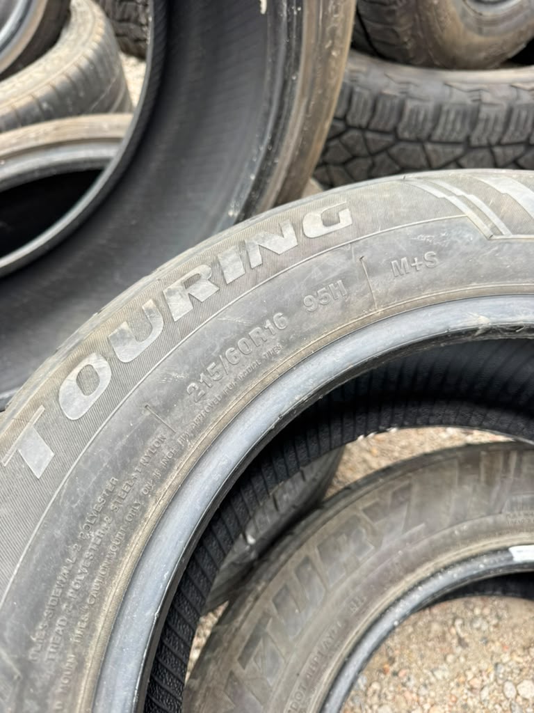 215/60R16 Pair (2 Used Tires) Sentury Touring