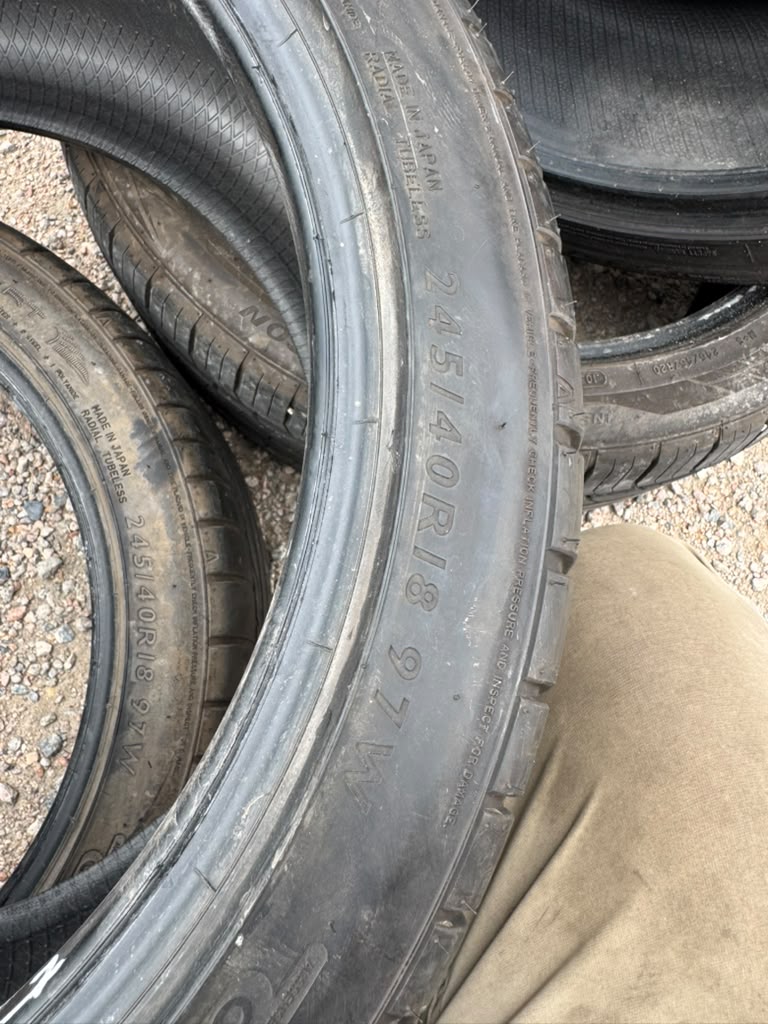 245/40R18 Pair (2 Used Tires) Dunlop Sport Max RT - 📍 Commerce City