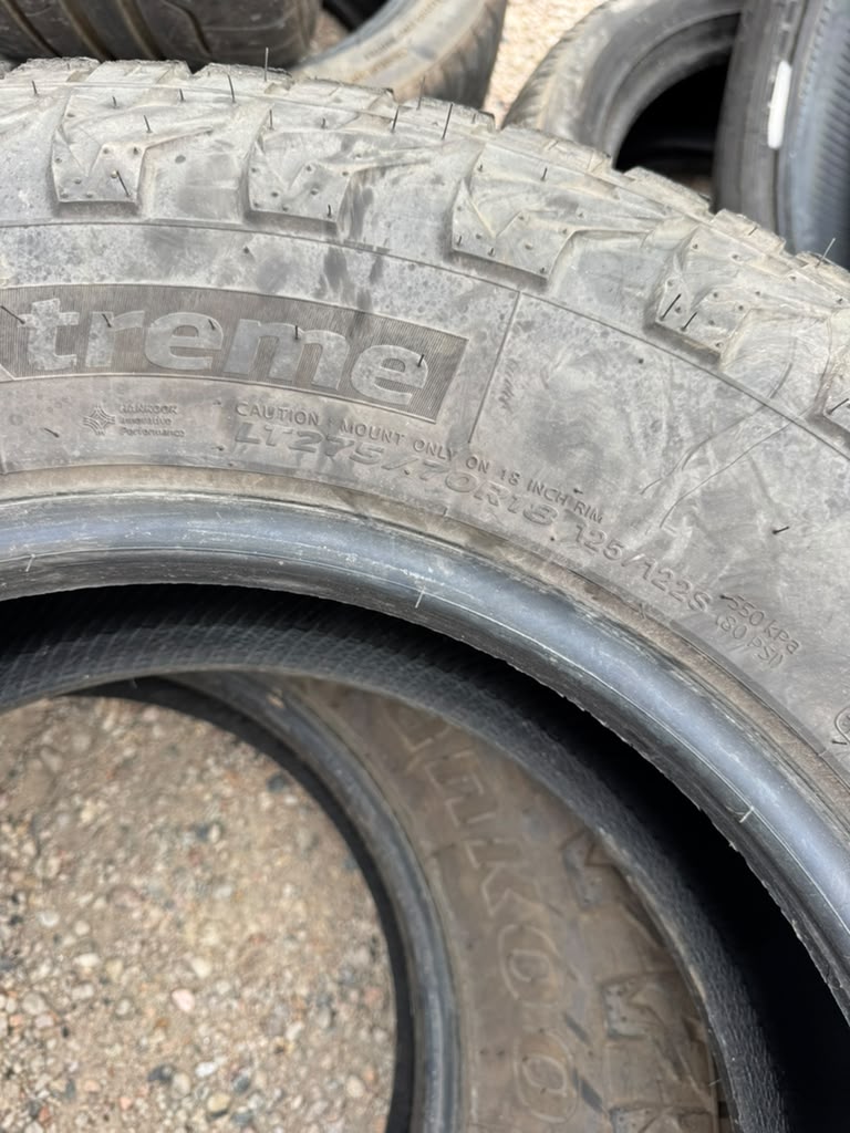 LT275/70R18 Pair (2 Used Tires) Hankook DynaPro AT2 Extreme - 📍 Commerce City